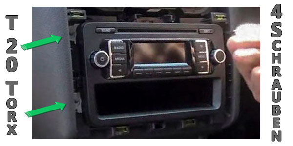 VW Touran Autoradio ausbauen in wenigen Schritten – Autoradio Einbau Tipps  Infos Hilfe zur Autoradio Installation