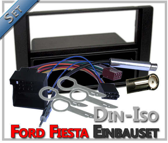 Ford Fiesta Radio Einbauset schwarz