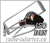 Alfa 147 Alfa GT Radioblende + Radioadapter silber Autoradio Einbauset