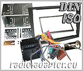 Opel Zafira dunkel grau Doppel DIN Radioblende, Blechrahmen, Radioadapter