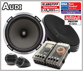 Audi A4 B6 Lautsprecher Set Testsieger vordere Einbauplätze