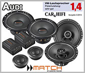 Audi A4 B6, B7 Lautsprecher vordere und hintere Einbauplätze