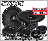 Nissan Almera Lautsprecher Testsieger 125-150 Euro Helix E 62c