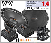 VW Fox Lautsprecher Auto Lautsprecher Tre vorne