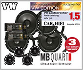 VW Golf VI Lautsprecher Set Testsieger fr vorne und hinten