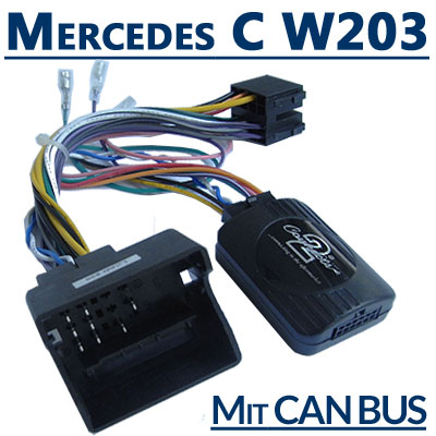 W203 PIONEER CAN-BUS Lenkrad Fernbedienung Adapter Mercedes C Klasse