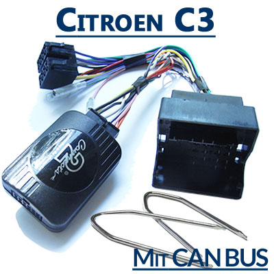 klar donor mere og mere Citroen C3 Adapter für Lenkradfernbedienung mit CAN BUS – Radio-Adapter  Lautsprecher und Autoradio Shop
