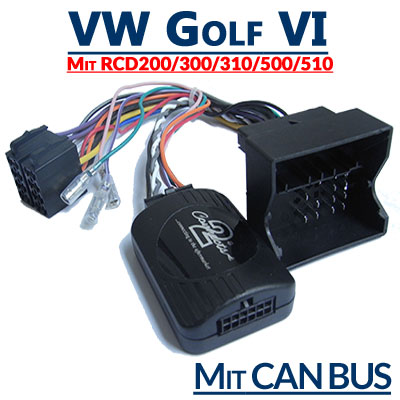 VW Golf VI Adapter für Lenkradfernbedienung – Radio-Adapter Lautsprecher  und Autoradio Shop